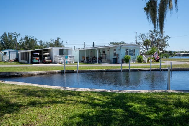 Canal-front home with private dock